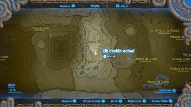 Zelda Breath of the Wild Santuario de Sassmah - Localización del diario