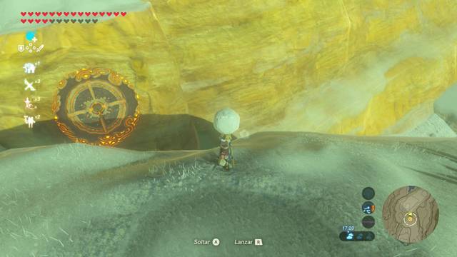 Zelda Breath of the Wild Santuario de Sassmah - Encajar la sombra