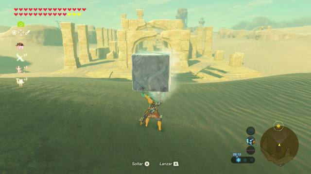 Zelda Breath of the Wild Santuario de Sumdhi - Llevar el hielo