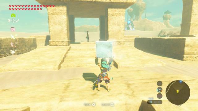 Zelda Breath of the Wild Santuario de Sumdhi - Nesooru en las ruinas
