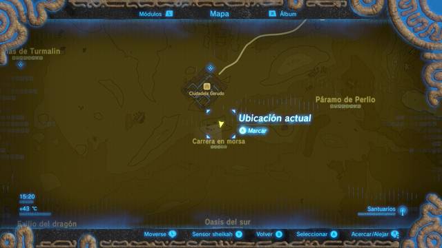 Zelda Breath of the Wild Santuario de Urokka - Carrera en morsa