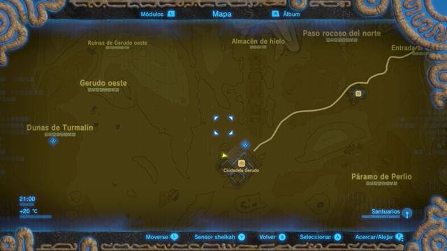 Zelda Breath of the Wild Santuario de Zumkah - Salida oeste de Gerudo
