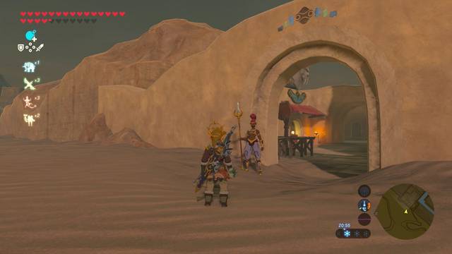 Zelda Breath of the Wild Santuario de Zumkah - Guardia Gerudo