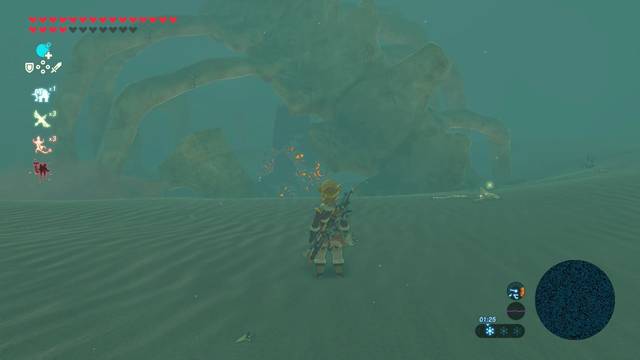 Zelda Breath of the Wild Santuario de Zumkah - Esqueleto