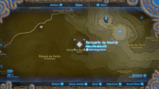 Zelda Breath of the Wild Santuario de Ivoshik - Ruinas de Gerudo