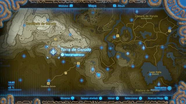 Zelda Breath of the Wild Santuario de Sasaik - Torre de Gerudo