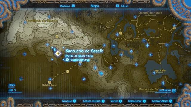 Zelda Breath of the Wild Santuario de Sasaik
