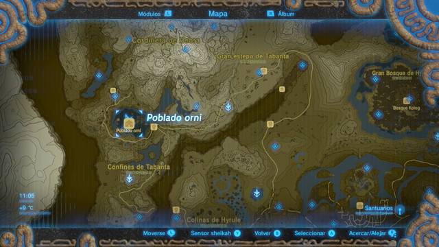 Zelda Breath of the Wild Santuario de Worian - Poblado orni