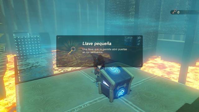Zelda Breath of the Wild Santuario de Utedo - Llave pequeña