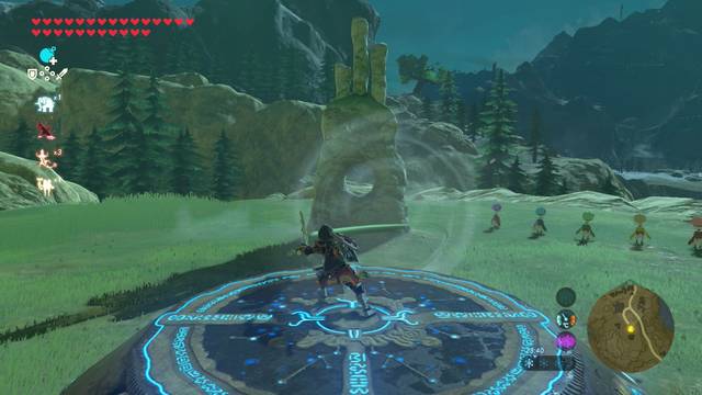 Zelda Breath of the Wild Santuario de Utedo - Atacar a las rocas