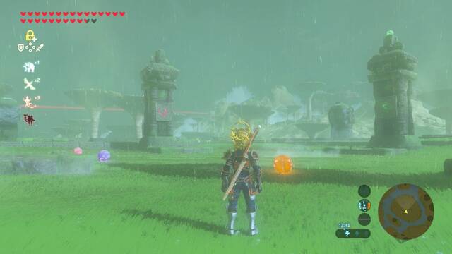 Zelda Breath of the Wild Santuario de Yassa - Esferas de la meseta