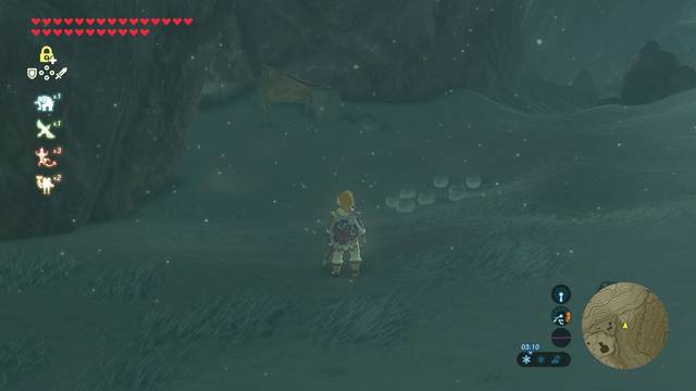 Zelda Breath of the Wild Santuario de Okkim - Bolas de nieve