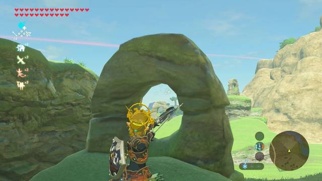Zelda Breath of the Wild Santuario de Shiddaz - Calcular disparo