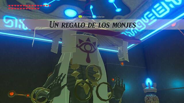 Zelda Breath of the Wild Un regalo de los monjes