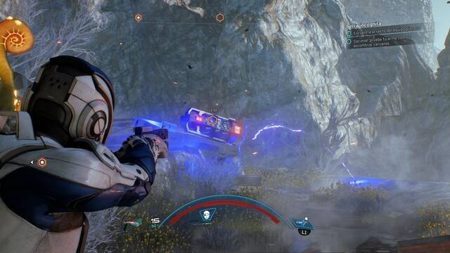 Mass Effect Andromeda Terra Incógnita - Disparar al generador