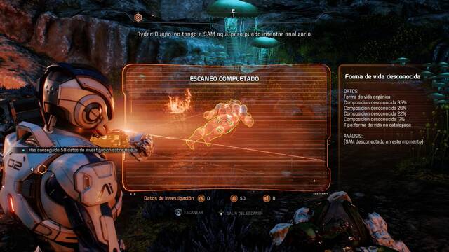 Mass Effect Andromeda Terra Incógnita - Escanear al enemigo