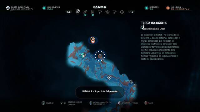 Mass Effect Andromeda Terra Incógnita - Localizar a Greer