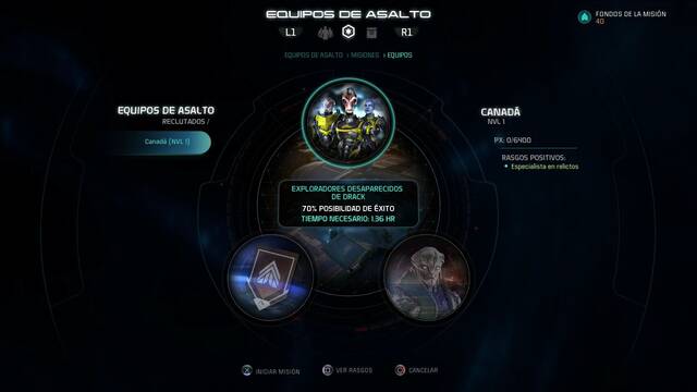 Mass Effect Andromeda Primer Golpe - Asignar euqipo de asalto