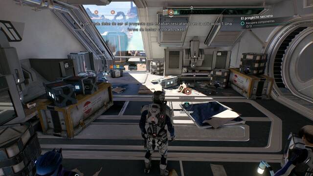 Mass Effect Andromeda El proyecto secreto - Recoger tres componentes