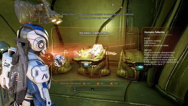 Mass Effect Andromeda Identifica a los muertos - Cadveres que debes examinar