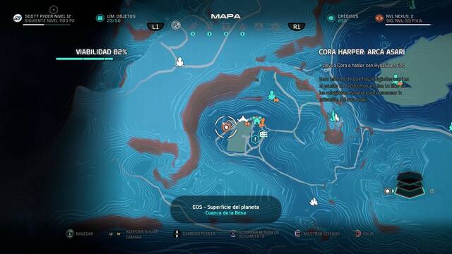 Mass Effect Andromeda Cora Harper: Arca Asari - Localizacin de Hydaria