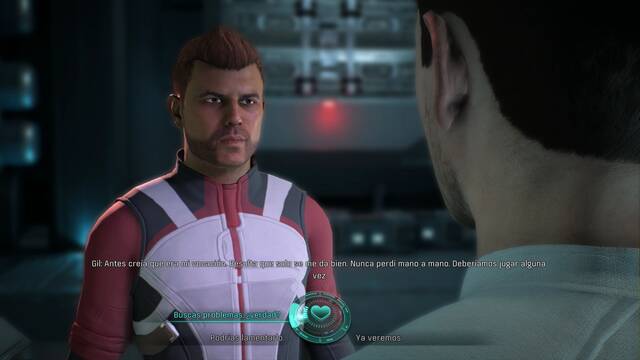 Mass Effect Andromeda Gil Brodie; una partida de pker - Flirtear con Gil