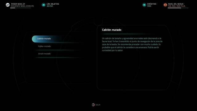 Mass Effect Andromeda Maleza - Animales mutados