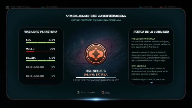 Mass Effect Andromeda Cmo ampliar el inventario - Viabilidad de cada planeta
