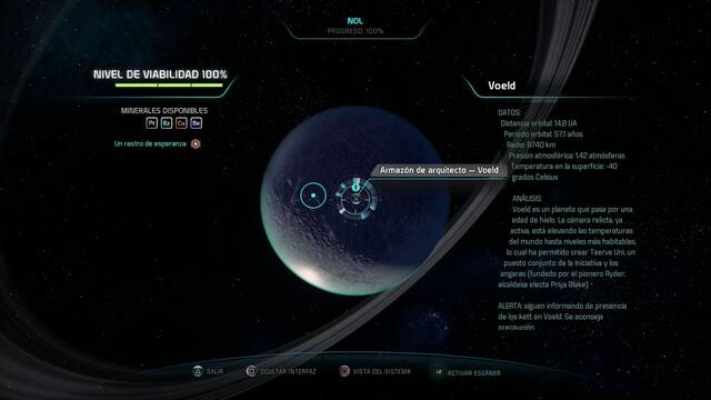 Mass Effect Andromeda Un rastro de esperanza - Armazón de arquitecto