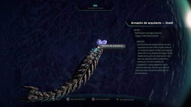 Mass Effect Andromeda Un rastro de esperanza - Restos de arquitecto