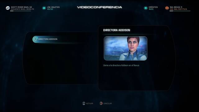 Mass Effect Andromeda Las pequeñas cosas que importan - Videoconferencia
