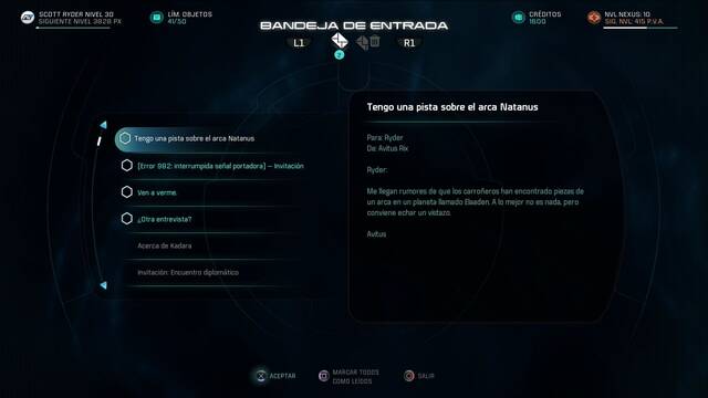 Mass Effect Andromeda Arca turiana; aún hay esperanza - Correo