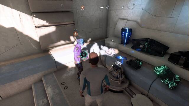 Mass Effect Andromeda Peebee proyecto secreto - Hablar con Peebee en el museo de Aya