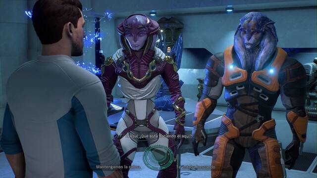 Mass Effect Andromeda Jaal Ama Darav; ¿amigo o enemigo? - Reunión en el museo de Aya