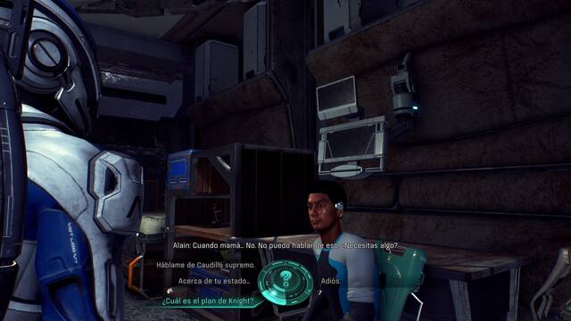 Mass Effect Andromeda Los bomberos - Hablar con Alain