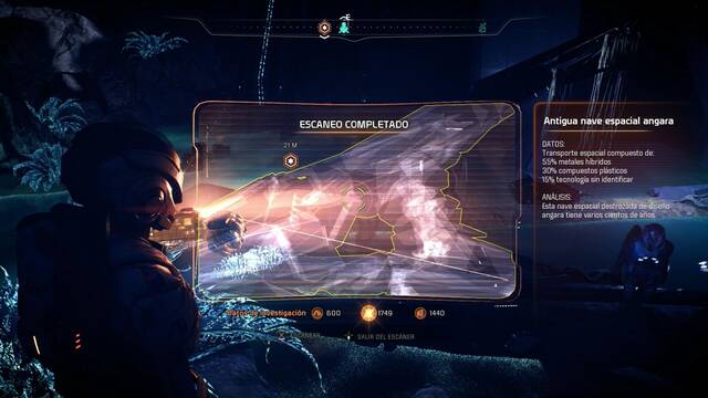 Mass Effect Andromeda Historia olvidada - Restos de una nave en Havarl