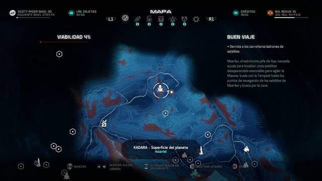 Mass Effect Andromeda Buen viaje - Ir al punto indicado en Kadara