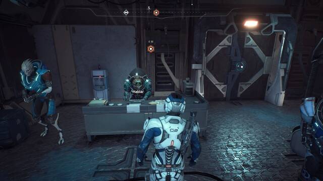Mass Effect Andromeda Saltar de la sartén - Hablar con el aguardia del puesto fronterizo