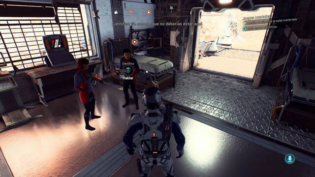 Mass Effect Andromeda Juegos mentales - Hablar con los cientficos