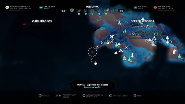 Mass Effect Andromeda Oferta redonda - Punto de navegación