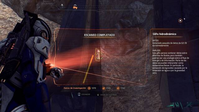 Mass Effect Andromeda Sanando el corazn de Kadara - Encontrar glifos