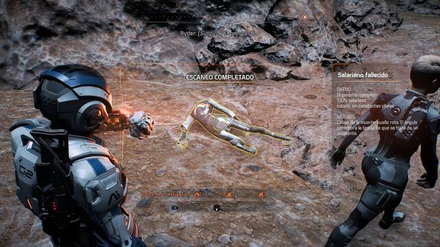 Mass Effect Andromeda La fiebre de la baritina - Cadver en la cueva