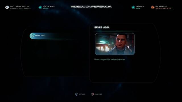 Mass Effect Andromeda Noche en la ciudad - Videoconferencia