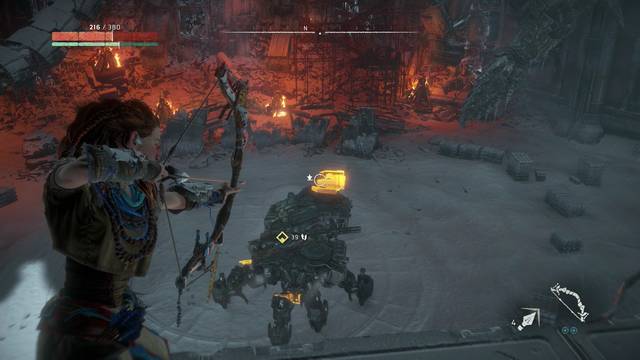 Horizon: Zero Dawn El Cementtrico - Atacar a la parte dbil