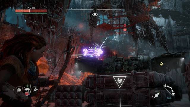 Horizon: Zero Dawn El Cementtrico - Disparar al punto dbil