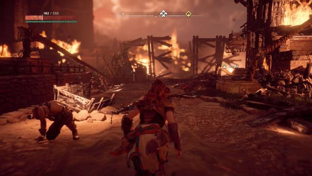 Horizon: Zero Dawn Al borde de la extinción - Ciudad en llamas