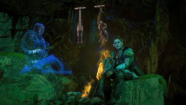 Horizon: Zero Dawn La maldicin de la oscuridad - Conversacin en la hoguera