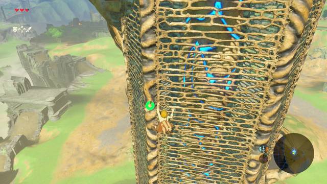 Zelda Breath of the Wild Dirígete al lugar indicado - Bajar de la torre