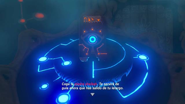 Zelda Breath of the Wild Dirígete al lugar indicado - Piedra Sheikah