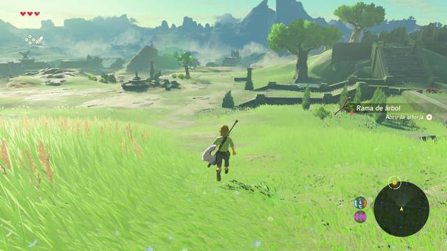 Zelda Breath of the Wild Dirígete al lugar indicado - Hacha de leñador